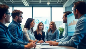 Analyze competitive intelligence for sales strategies in a modern office environment.