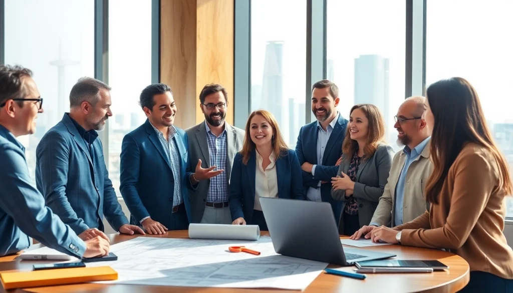 Engage in impactful construction networking events with professionals discussing projects and ideas.