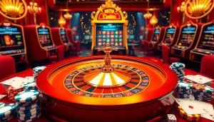 Vivez une excitation à enjeux élevés au casino en ligne Français avec des éléments de roulette et de poker luxueux.