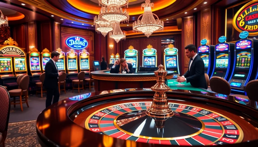 Jouez à des jeux palpitants au casino en ligne Français avec des tables luxueuses et des machines à sous vibrantes.