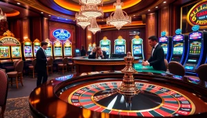 Jouez à des jeux palpitants au casino en ligne Français avec des tables luxueuses et des machines à sous vibrantes.