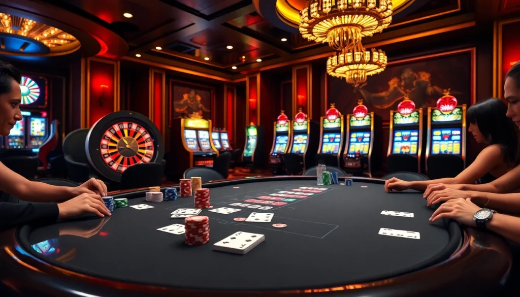 Vivez l'excitation du meilleur casino en ligne 2026 avec des jeux de poker vibrants et des roues de roulette tournantes.