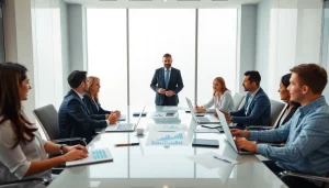 Professional accountants providing Accounting Services in Dubai, collaborating in a modern office environment.