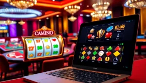 Experience the thrill of winning with slot online hari ini at a vibrant casino themed setting.
