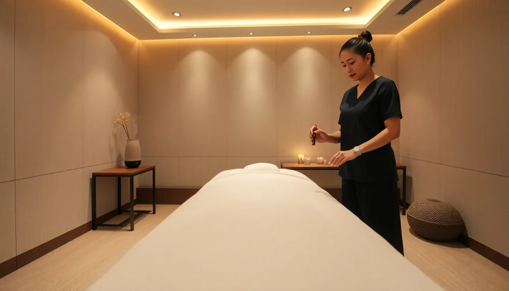 편안한 분위기와 전문적인 환경을 강조하는 의정부마사지 치료실.